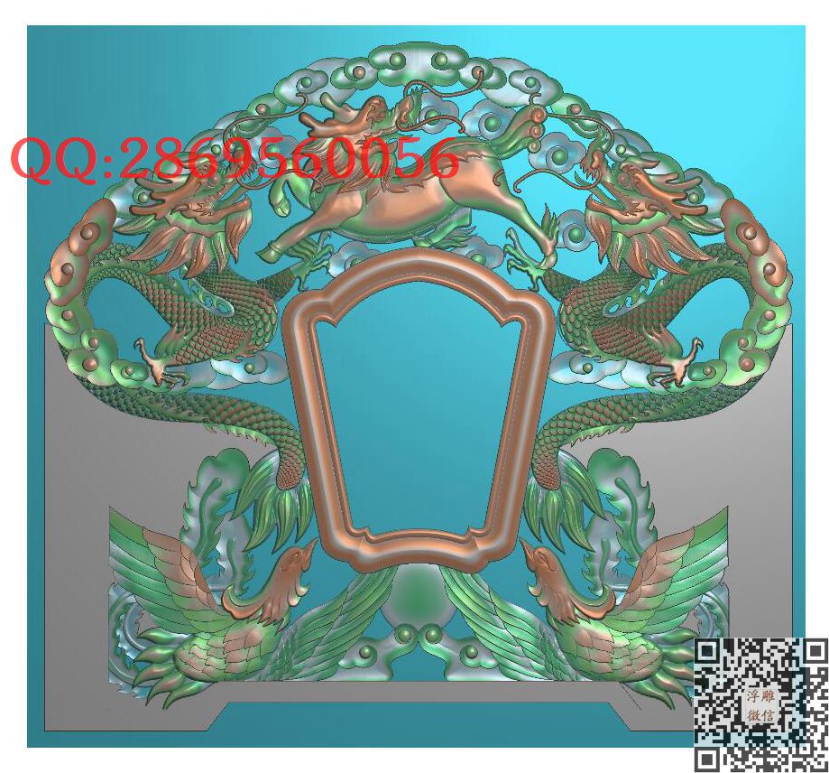 龙凤麒麟图 vs3d_龙凤呈祥龙凤戏珠精雕图浮雕图